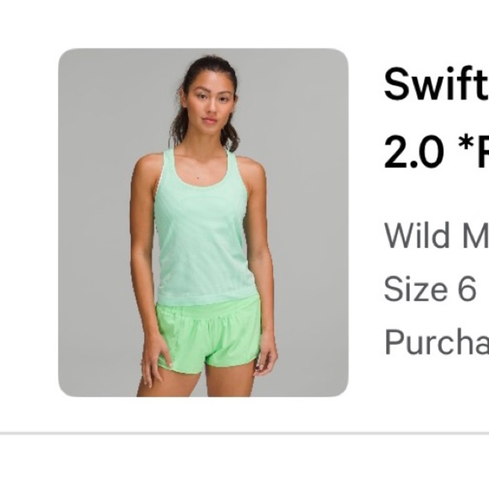 Lululemon Swifty Tech Racerback Tank Top 2.0 Racer length